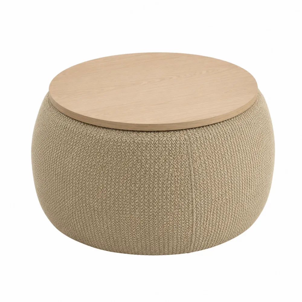 Reposapi¨¦s Redondo Beige con Tablero