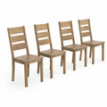 Set de 4 sillas de madera de roble ma
