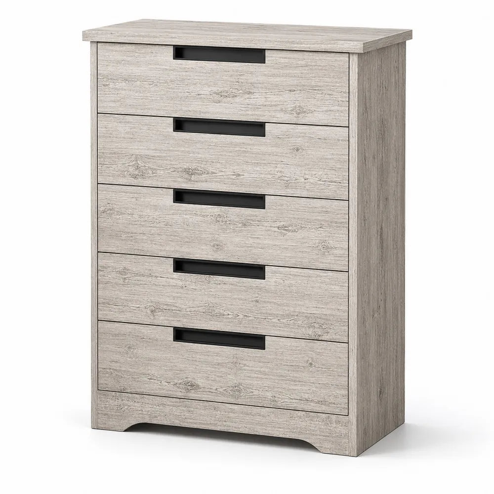 Cajonera de madera con 5 cajones